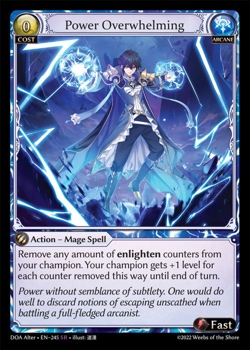 [Arcane] Power Overwhelming FOIL [DOA Alter-245-SR]