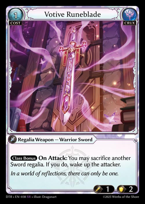 [Crux] Votive Runeblade [DTR-038-SR]