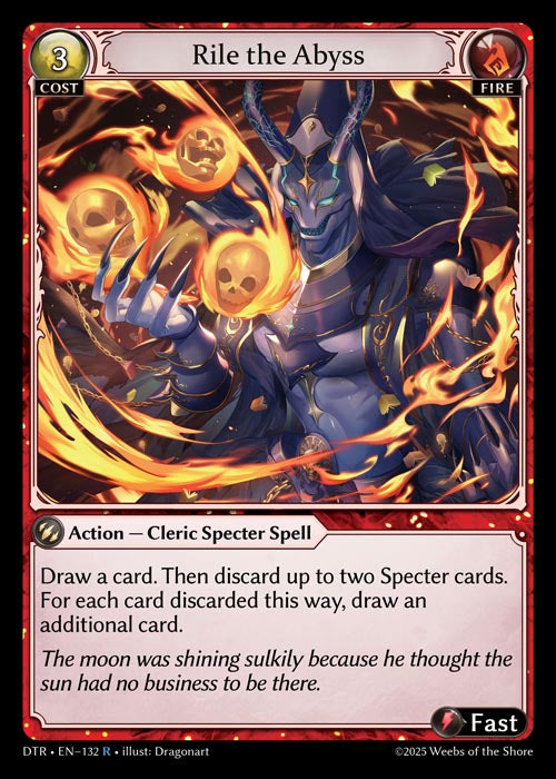 [Fire] Rile the Abyss FOIL [DTR-132-R]