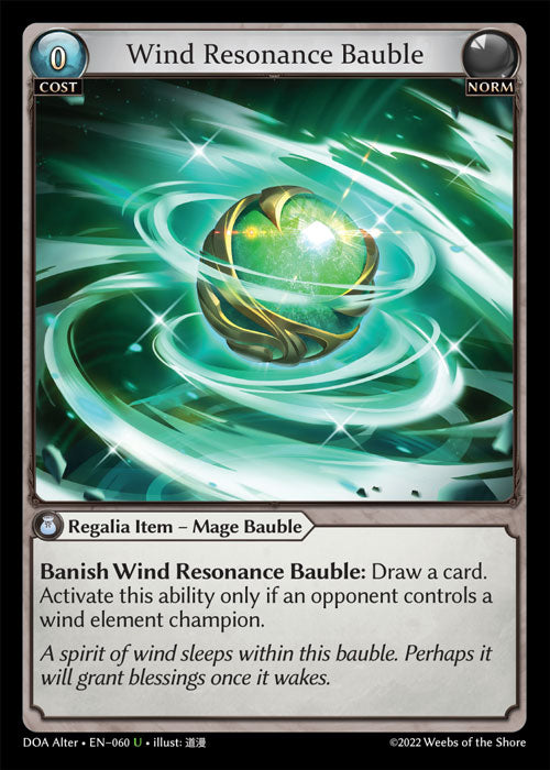 [Norm] Wind Resonance Bauble FOIL [DOA Alter-060-U]
