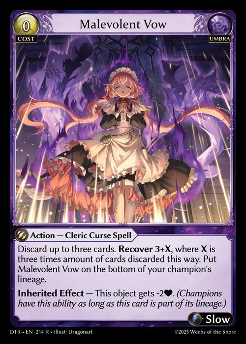 [Umbra] Malevolent Vow FOIL [DTR-214-R]