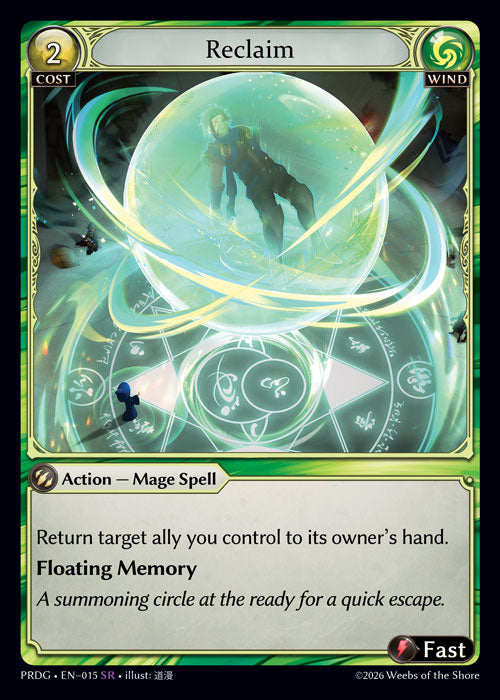 [Wind] Reclaim GRIMOIRE FOIL [PRDG-015-SR]
