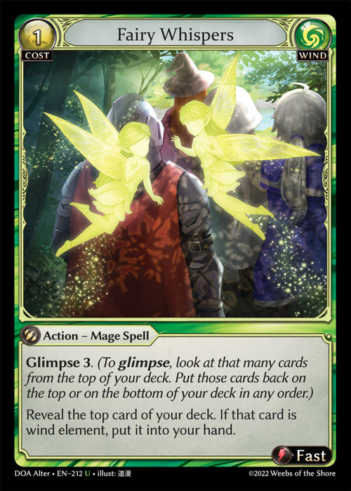 [Wind] Fairy Whispers FOIL [DOA Alter-212-U]