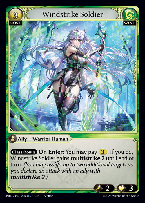 [Wind] Windstrike Soldier [PRD-205-R]