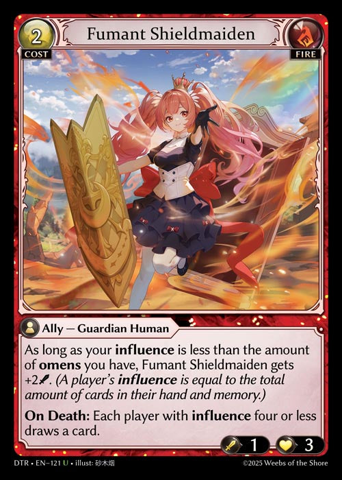 [Fire] Fumant Shieldmaiden [DTR-121-U]