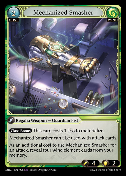 [Wind] Mechanized Smasher [MRC-026-SR]