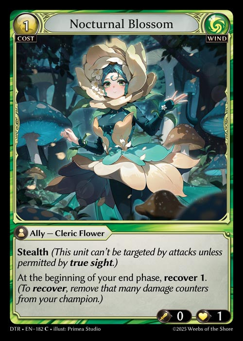 [Wind] Nocturnal Blossom FOIL [DTR-182-C]