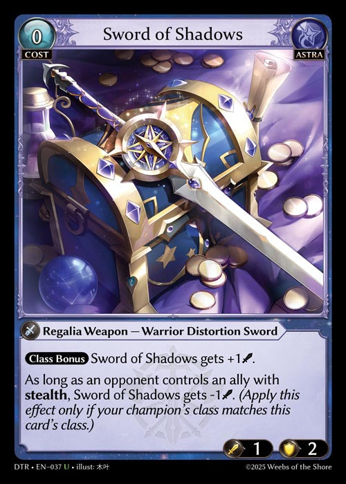 [Astra] Sword of Shadows FOIL [DTR-037-U]