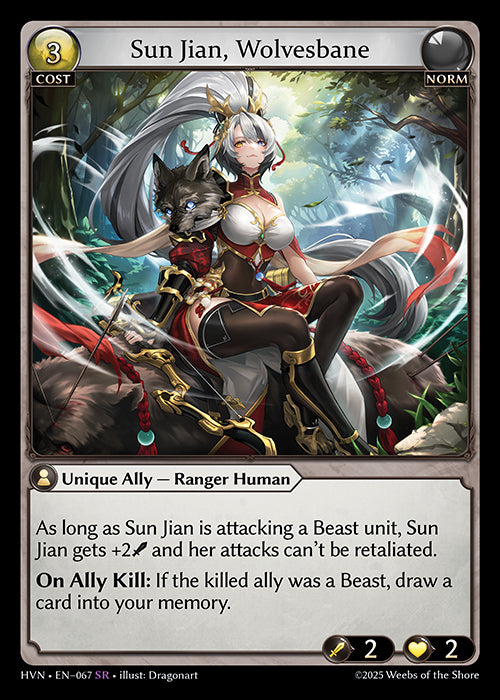 [Norm] Sun Jian, Wolvesbane FOIL [HVN-067-SR]
