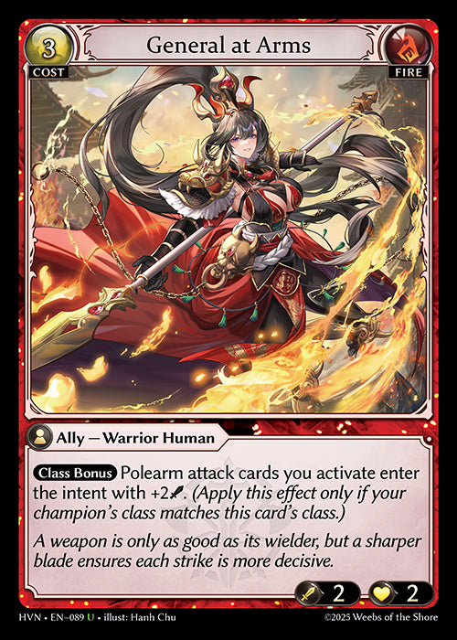 [Fire] General at Arms FOIL [HVN-089-U]