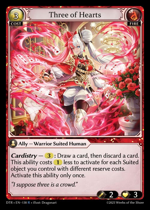 [Fire] Three of Hearts [DTR-138-R]