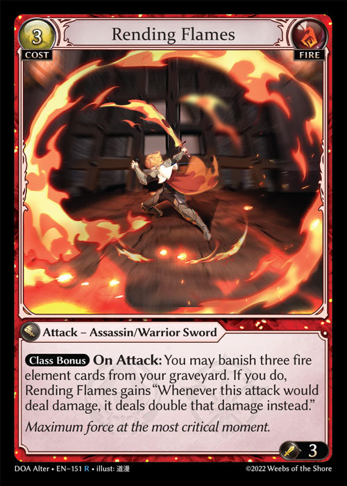[Fire] Rending Flames FOIL [DOA Alter-151-R]