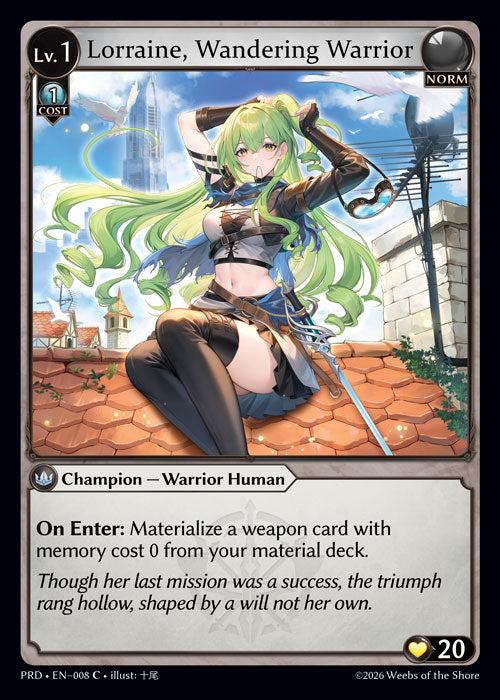 [Norm] Lorraine, Wandering Warrior FOIL [PRD-008-C]