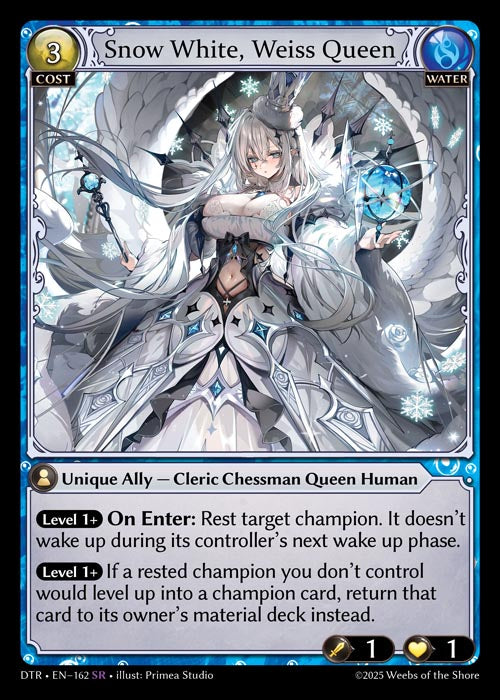[Water] Snow White, Weiss Queen FOIL [DTR-162-SR]
