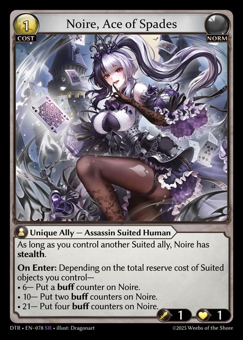 [Norm] Noire, Ace of Spades FOIL [DTR-078-SR]
