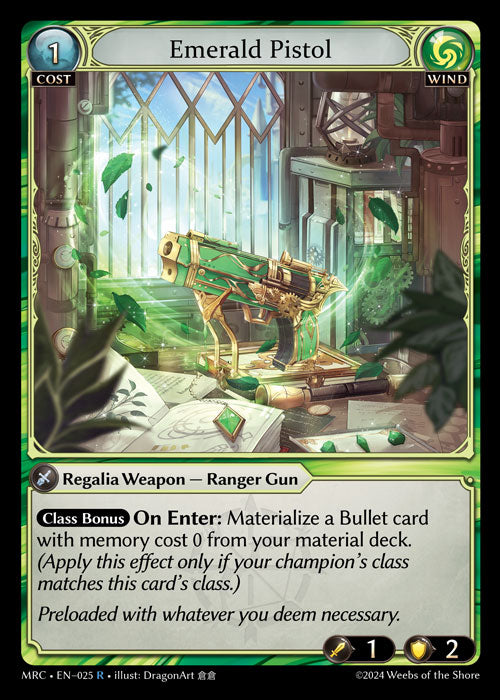 [Wind] Emerald Pistol [MRC-025-R]