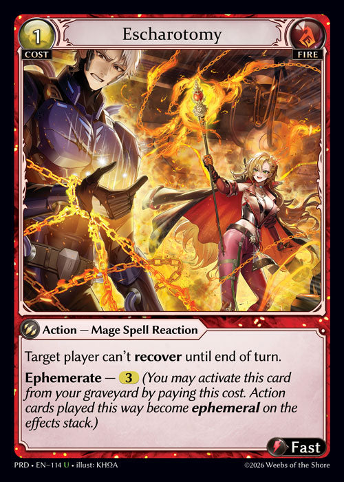 [Fire] Escharotomy FOIL [PRD-114-U]