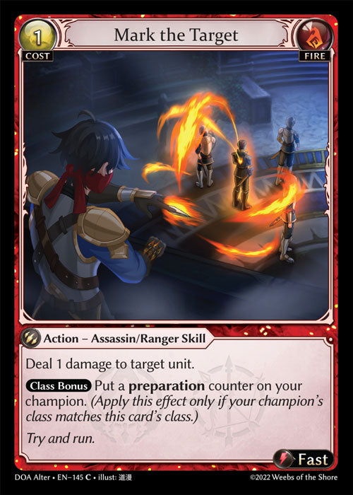 [Fire] Mark the Target FOIL [DOA Alter-145-C]
