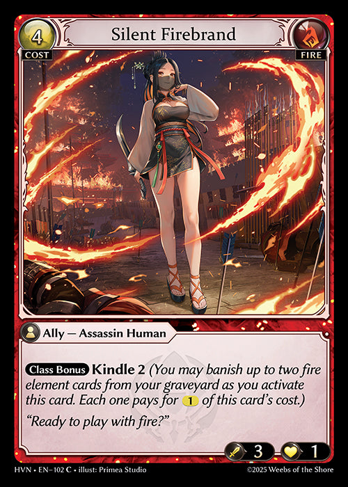 [Fire] Silent Firebrand FOIL [HVN-102-C]