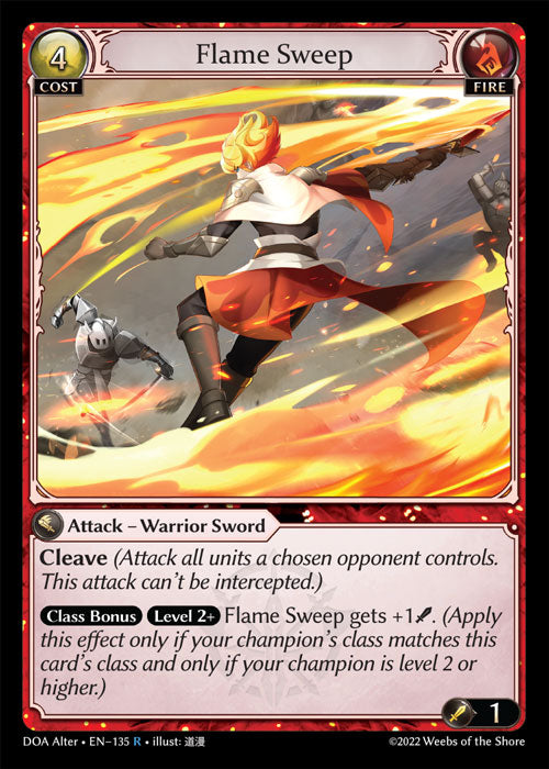 [Fire] Flame Sweep FOIL [DOA Alter-135-R]