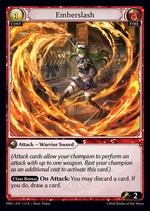 [Fire] Emberslash CURIO FOIL [PRD-113-C]