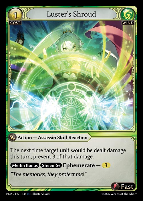 [Wind] Luster's Shroud [PTM-148-R]