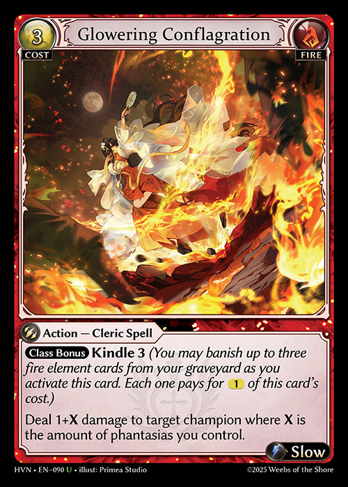 [Fire] Glowering Conflagration FOIL [HVN-090-U]