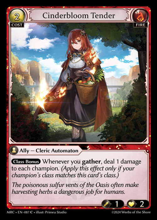 [Fire] Cinderbloom Tender FOIL [MRC-087-C]