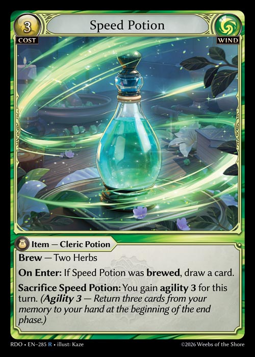 [Wind] Speed Potion FOIL [RDO-285-R]