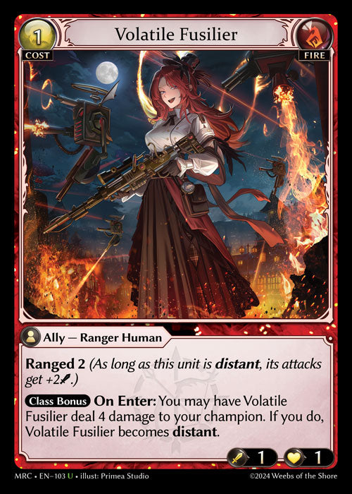 [Fire] Volatile Fusilier FOIL [MRC-103-U]