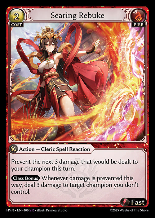 [Fire] Searing Rebuke FOIL [HVN-100-SR]