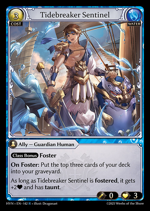 [Water] Tidebreaker Sentinel FOIL [HVN-142-R]