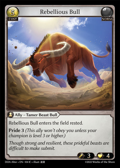 [Norm] Rebellious Bull FOIL [DOA Alter-104-C]