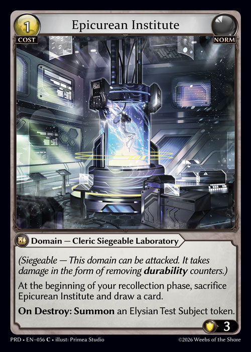 [Norm] Epicurean Institute [PRD-056-C]