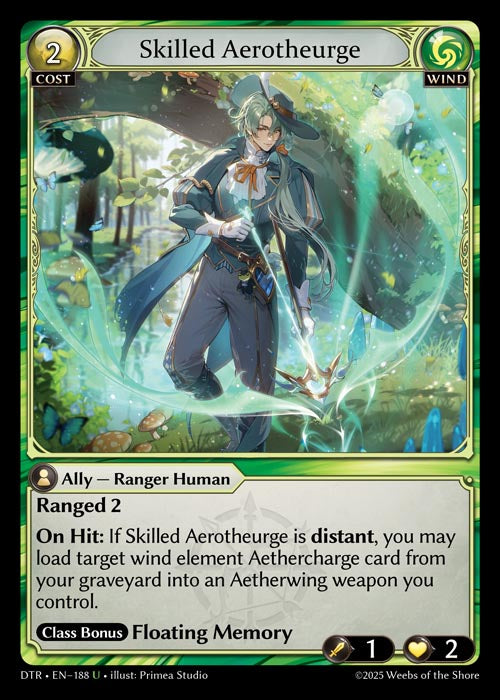 [Wind] Skilled Aerotheurge FOIL [DTR-188-U]