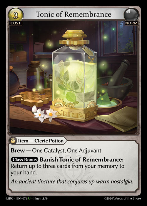 [Norm] Tonic of Remembrance FOIL [MRC-076-U]