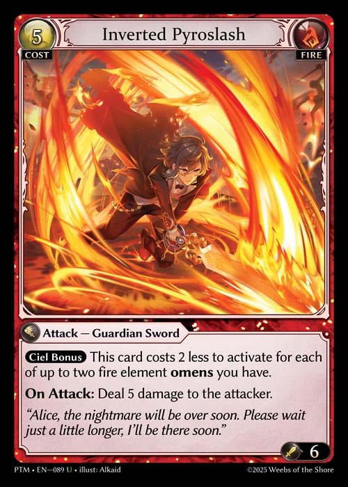 [Fire] Inverted Pyroslash CURIO FOIL [PTM-089-U]