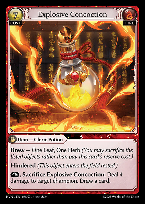 [Fire] Explosive Concoction FOIL [HVN-085-C]