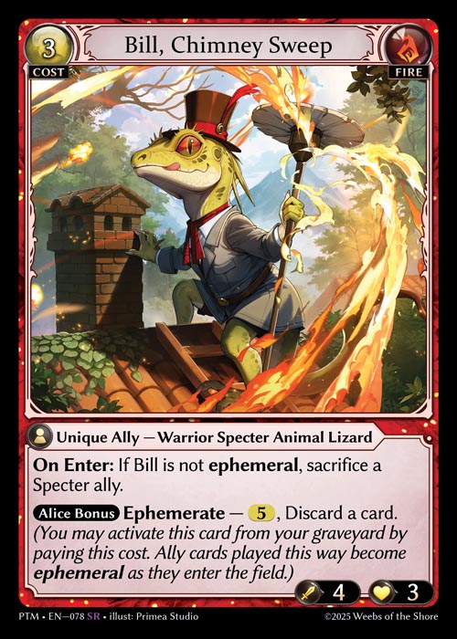 [Fire] Bill, Chimney Sweep FOIL [PTM-078-SR]
