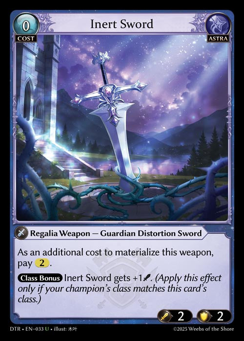 [Astra] Inert Sword [DTR-033-U]