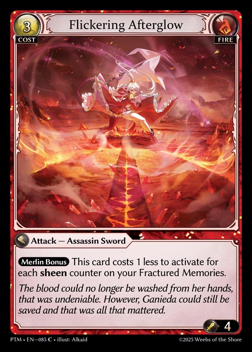 [Fire] Flickering Afterglow CURIO FOIL [PTM-085-C]