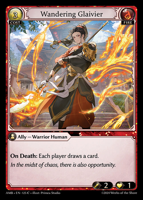 [Fire] Wandering Glaivier FOIL [AMB-125-C]