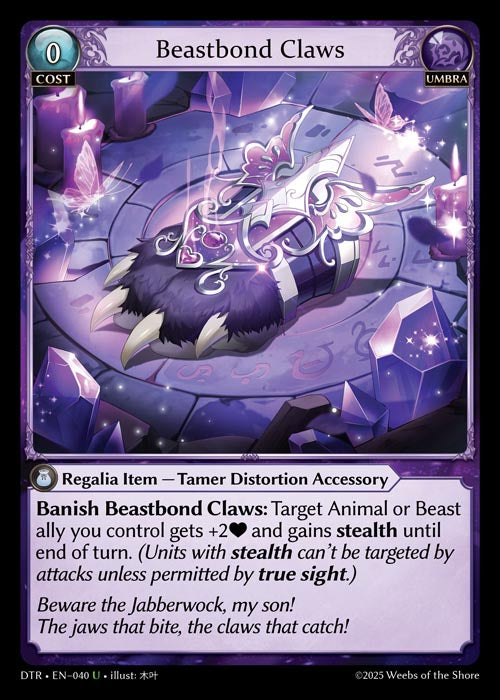 [Umbra] Beastbond Claws FOIL [DTR-040-U]