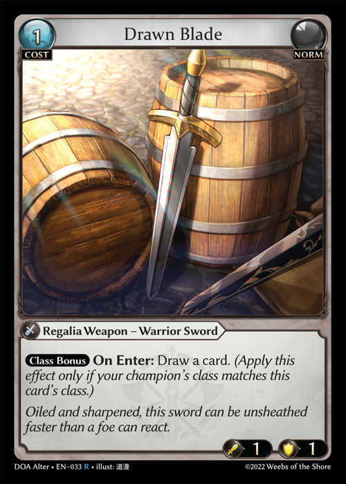[Norm] Drawn Blade FOIL [DOA Alter-033-R]
