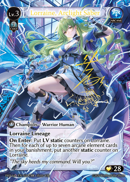 [Arcane] Lorraine, Arclight Saber CSR [PRD 1st-010-CSR]