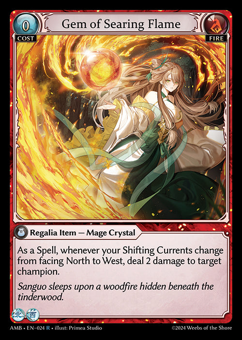 [Fire] Gem of Searing Flame FOIL [AMB-024-R]