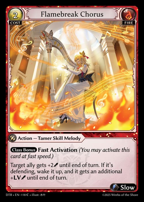 [Fire] Flamebreak Chorus FOIL [DTR-118-C]