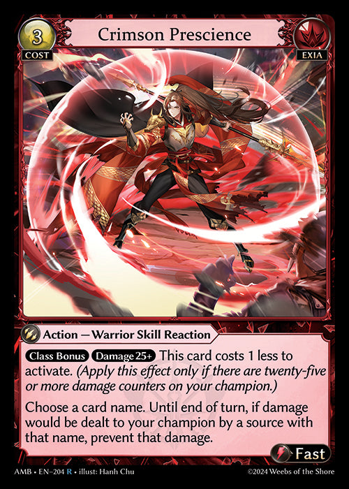 [Exia] Crimson Prescience FOIL [AMB-204-R]
