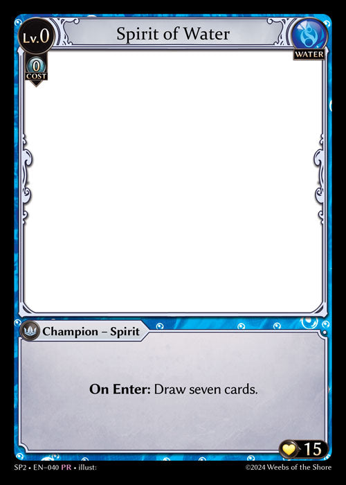 [Water] Spirit of Water PR [SP2 040-PR]