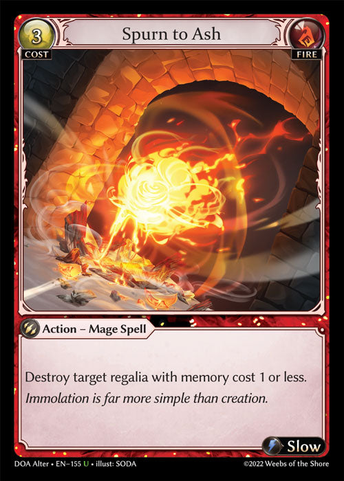 [Fire] Spurn to Ash [DOA Alter-155-U]